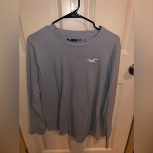 Long sleeve blue hollister tee